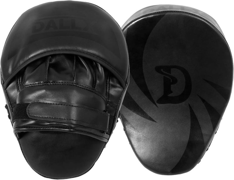 DALLX Sports Punch Mitts Target Focus Pads Hook and Jab Curved for MMA Training Martial Arts Karate Kickboxing Muay Thai with Adjustable Straps Ventilated - Image 1